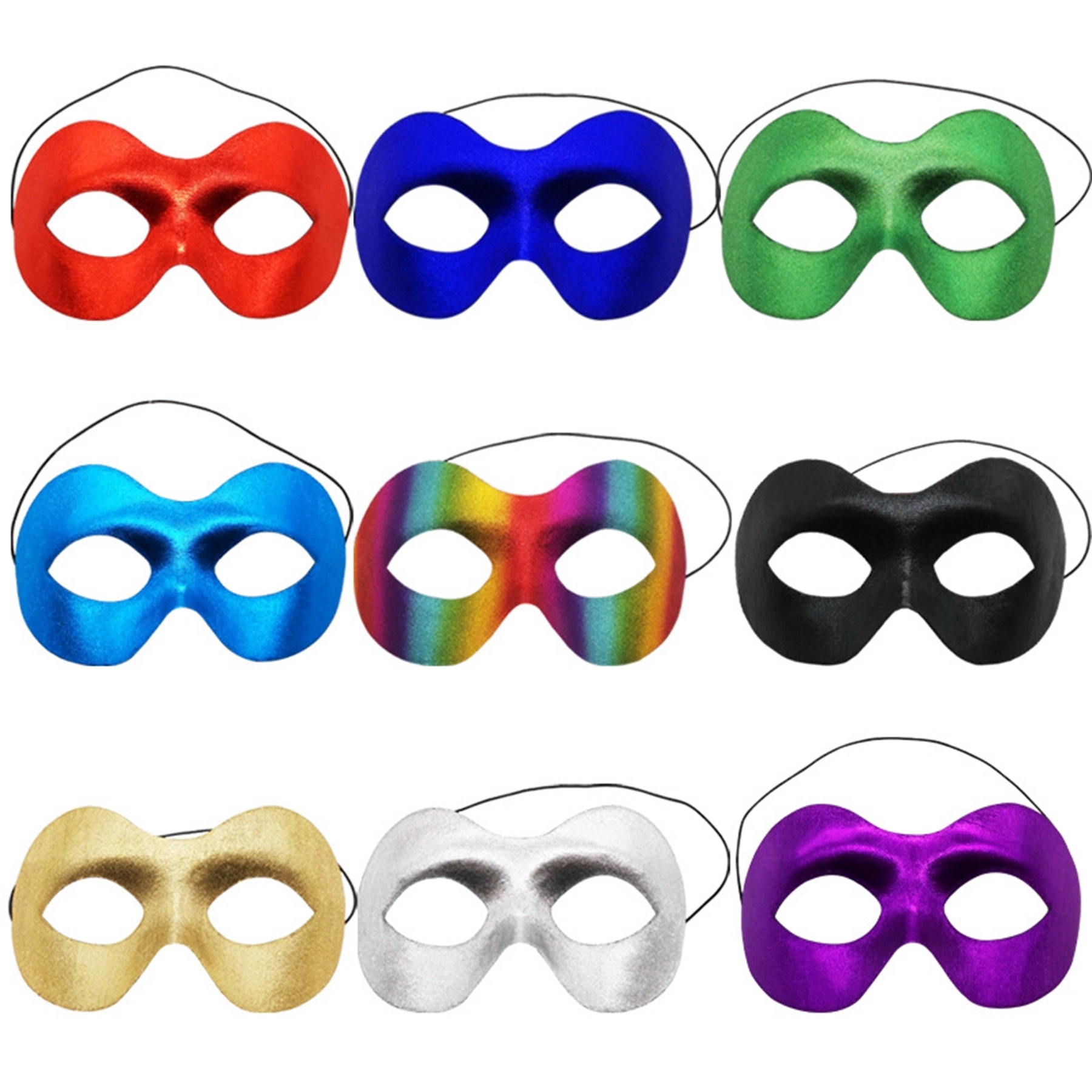 Colorful Halloween Prop PVC Half Eye Mask 6