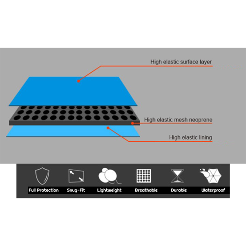 Reversible Laptop Sleeve with Fold-Over Flap - Neoprene 9