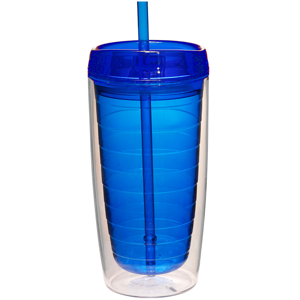 16 oz. Double Wall Tumblers with Straw