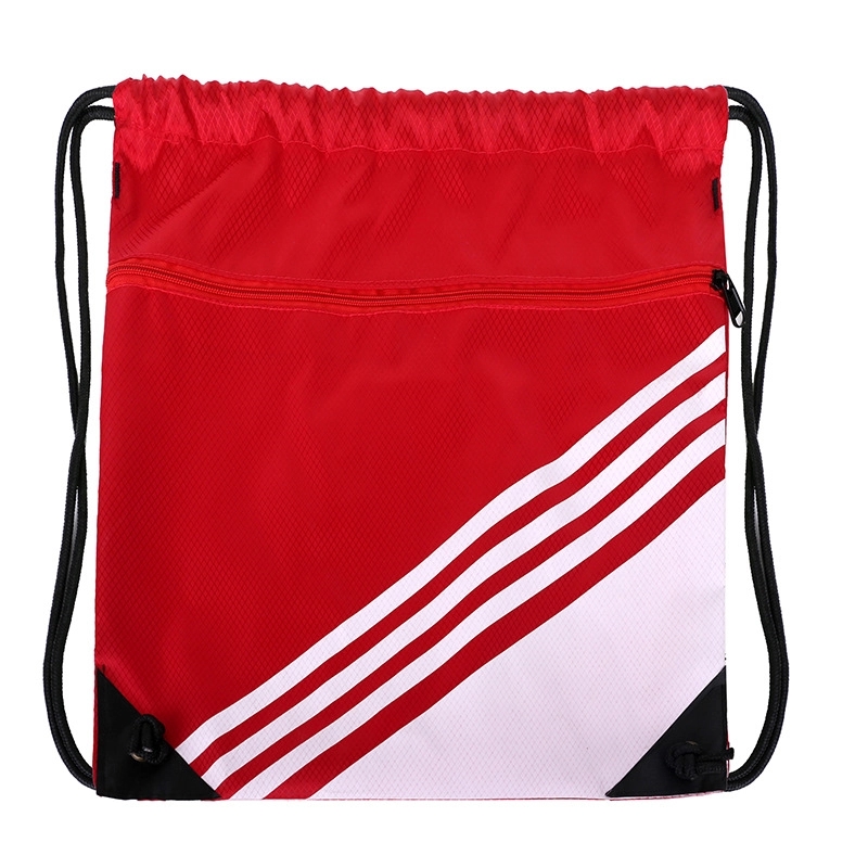 Nylon Drawstring Backpack w/ Reinforced Corner Gym Backpack 2