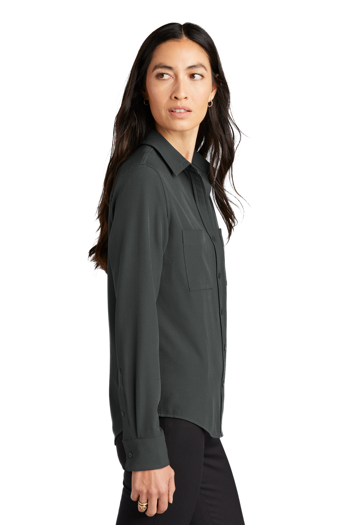 Mercer+Mettle Women's Stretch Crepe Long Sleeve Camp MM2013 17