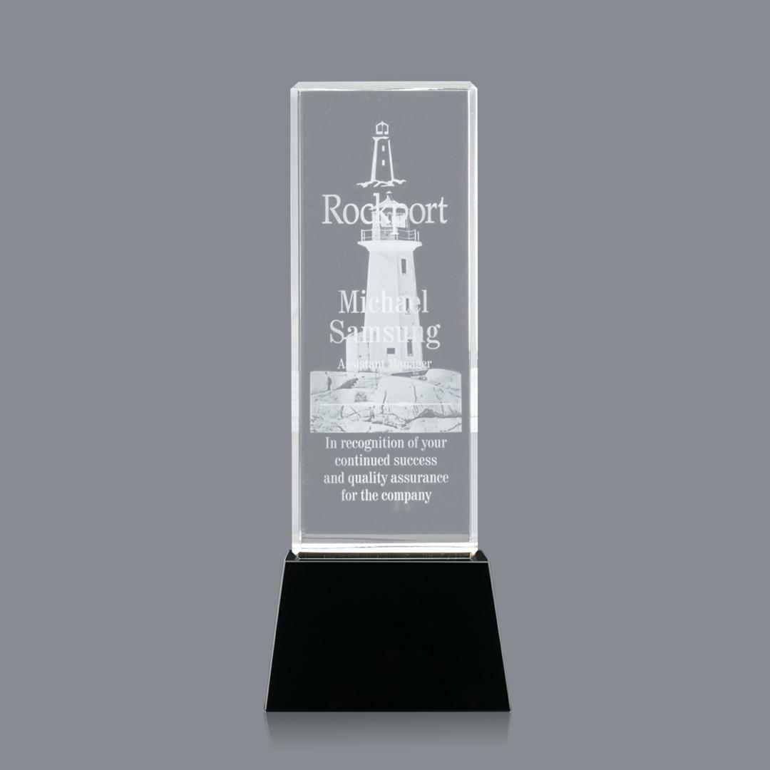 Robson 3D Award on Base - Black 2