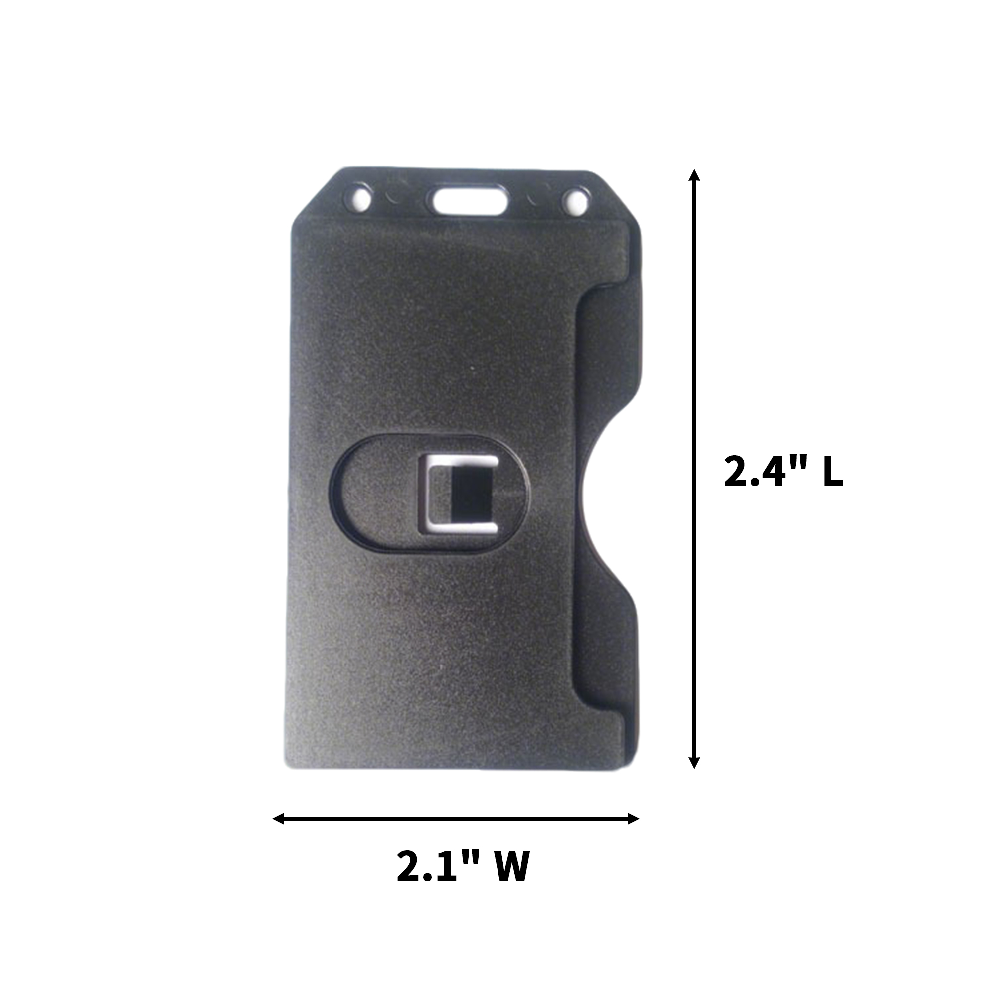 Dual Slot Rigid Access Pass Case 2.4" Length x 2.1" Width 2