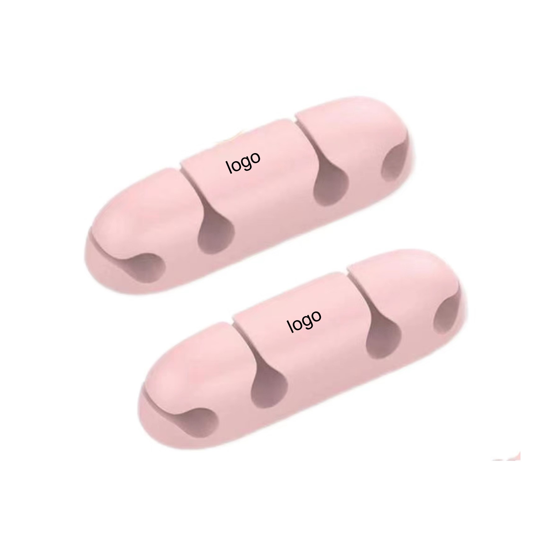 Silicone Self Adhesive Cable Organizer (direct import), promotional clip with logo imprint 5