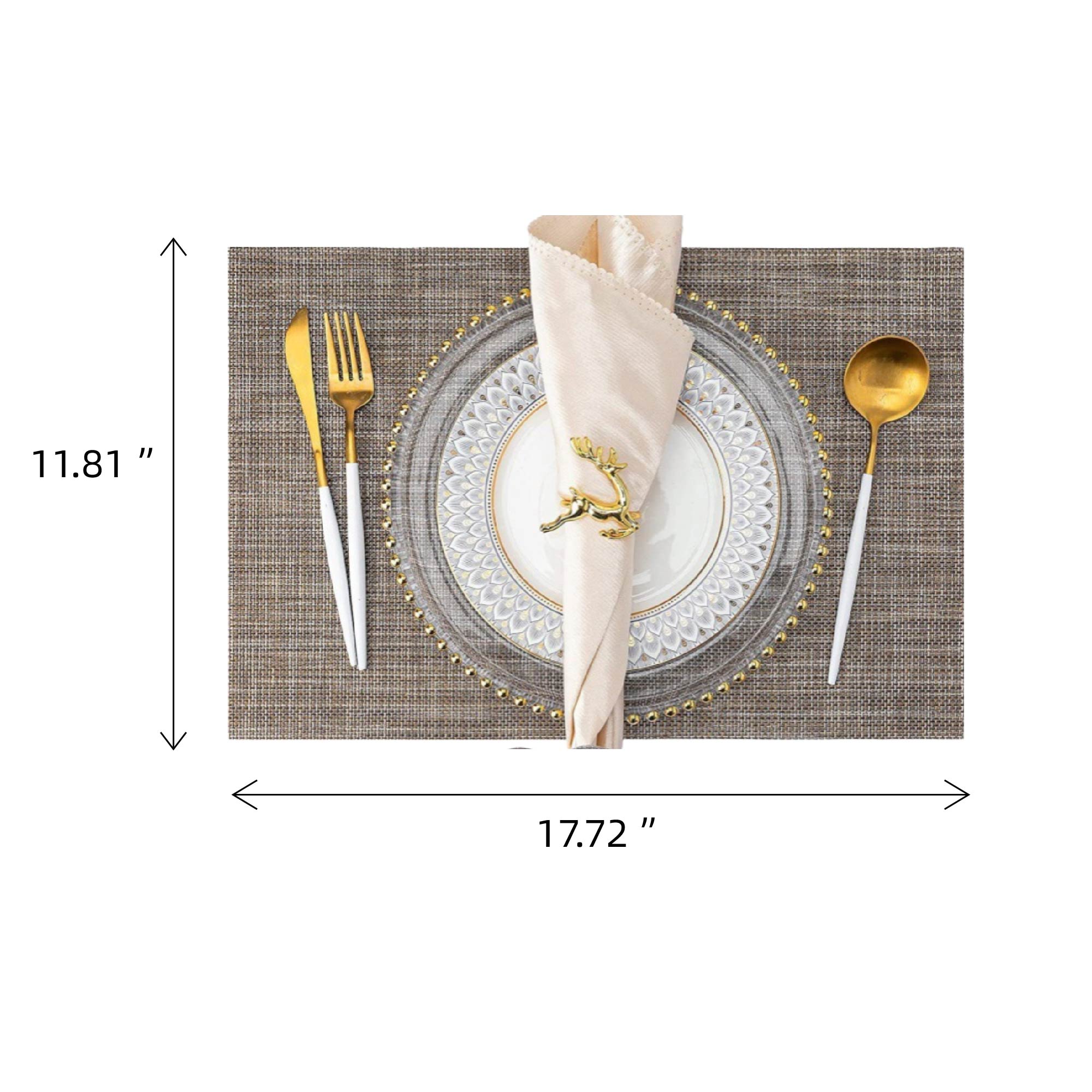 MOQ 10 pcs Heat-Resistant PVC Placemats 3