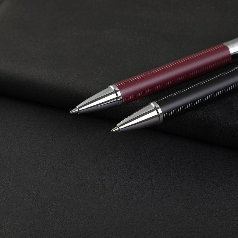 Pu leather&metal ballpoint pen 3