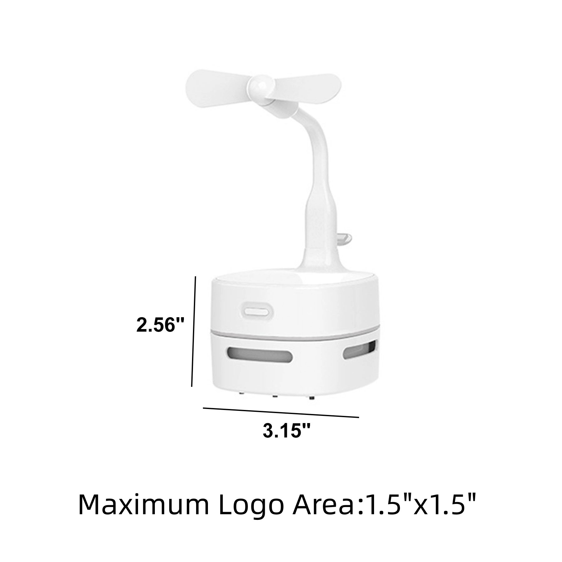 Desk Vacuum Cleaner w/ Fan 2
