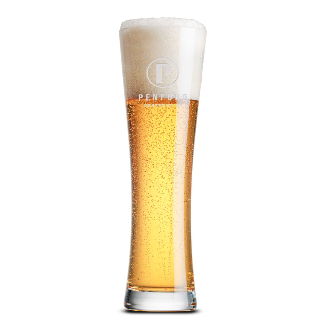 Mannheim Beer Glass - 16.5oz - Deep Etch