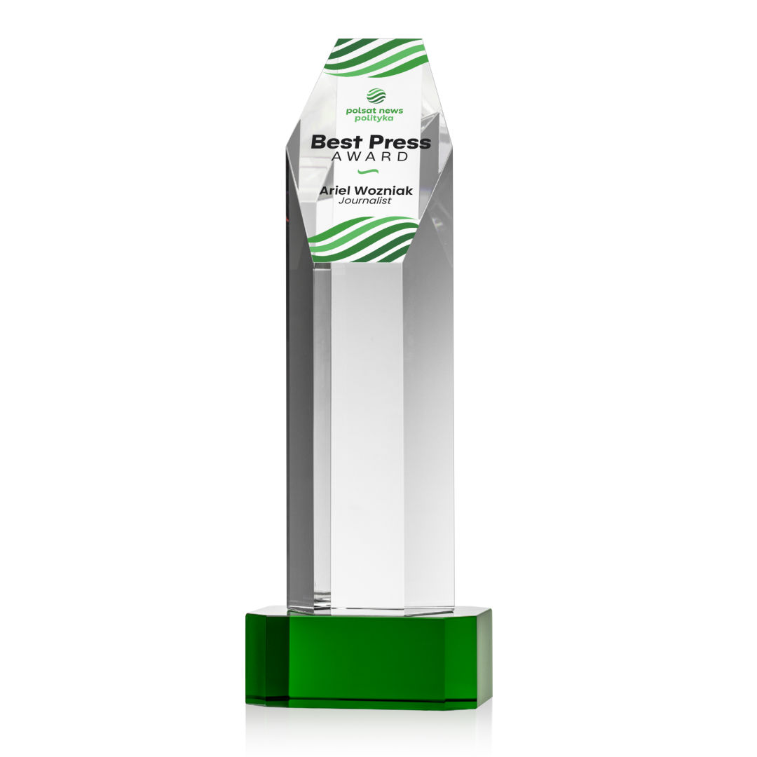 Ashford VividPrint™ Award on Base - Green 6