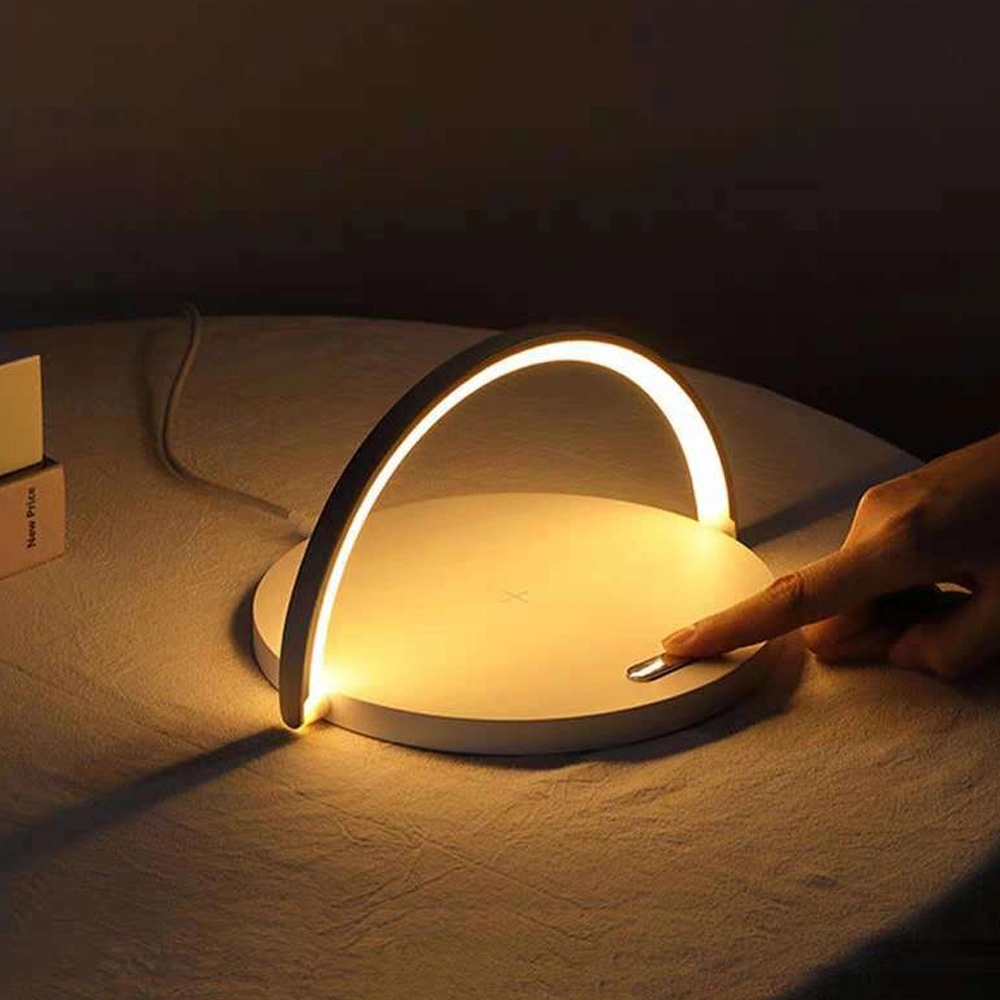 Fast QI Wireless Charger Night Light Desk Lamp 2