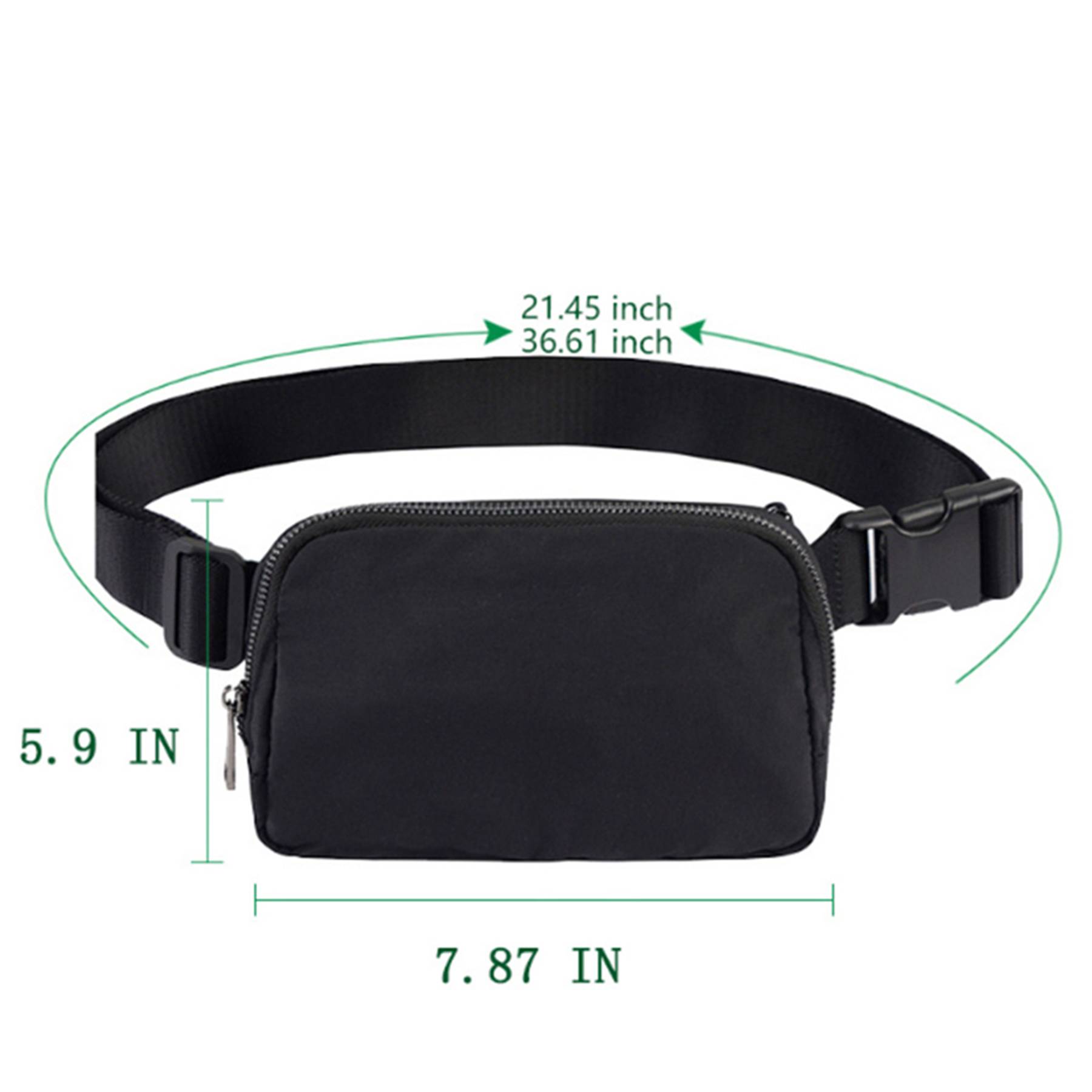 Adjustable Nylon Strap Waist Bag 4