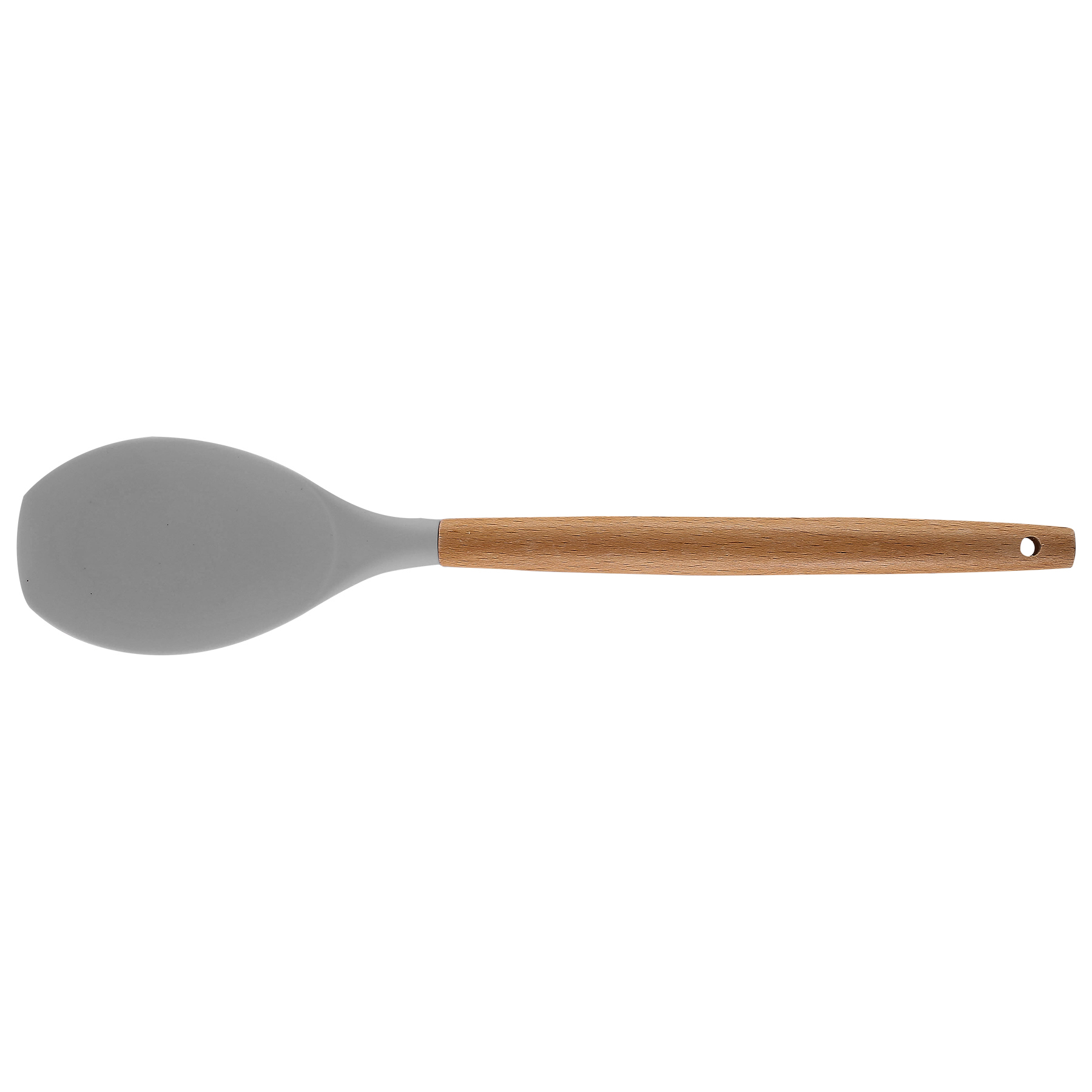 Silicone Cooking or Serving Utensil with Wooden Handle – Sold Individually or as a Set 7