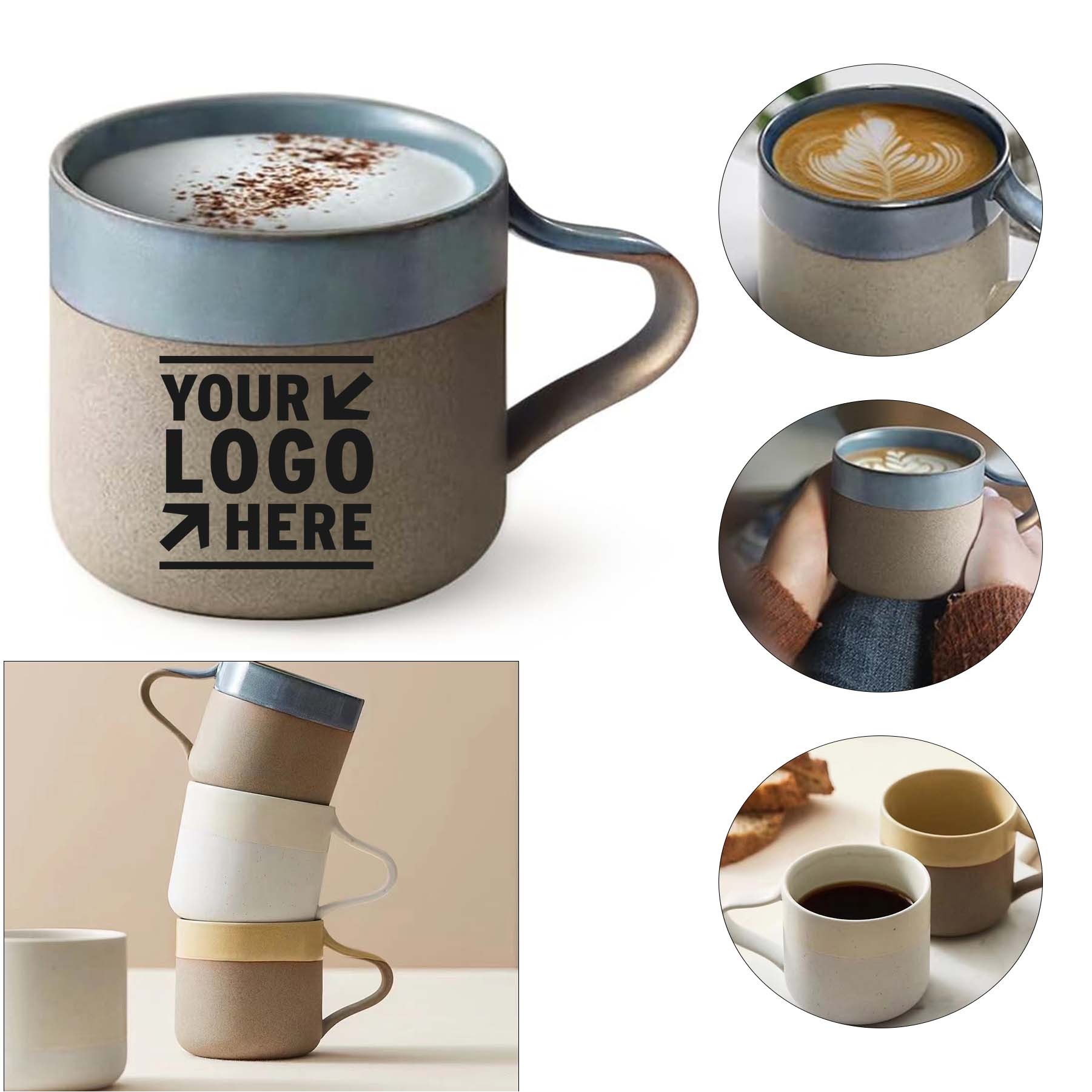 9OZ Ceramic Coffee Mug Japanese Style Kitchen Medium Shop Coffee Cup 1