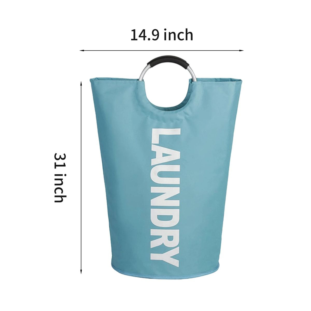 Large Oxford Laundry Basket with 31 Inch Tall Structure 8