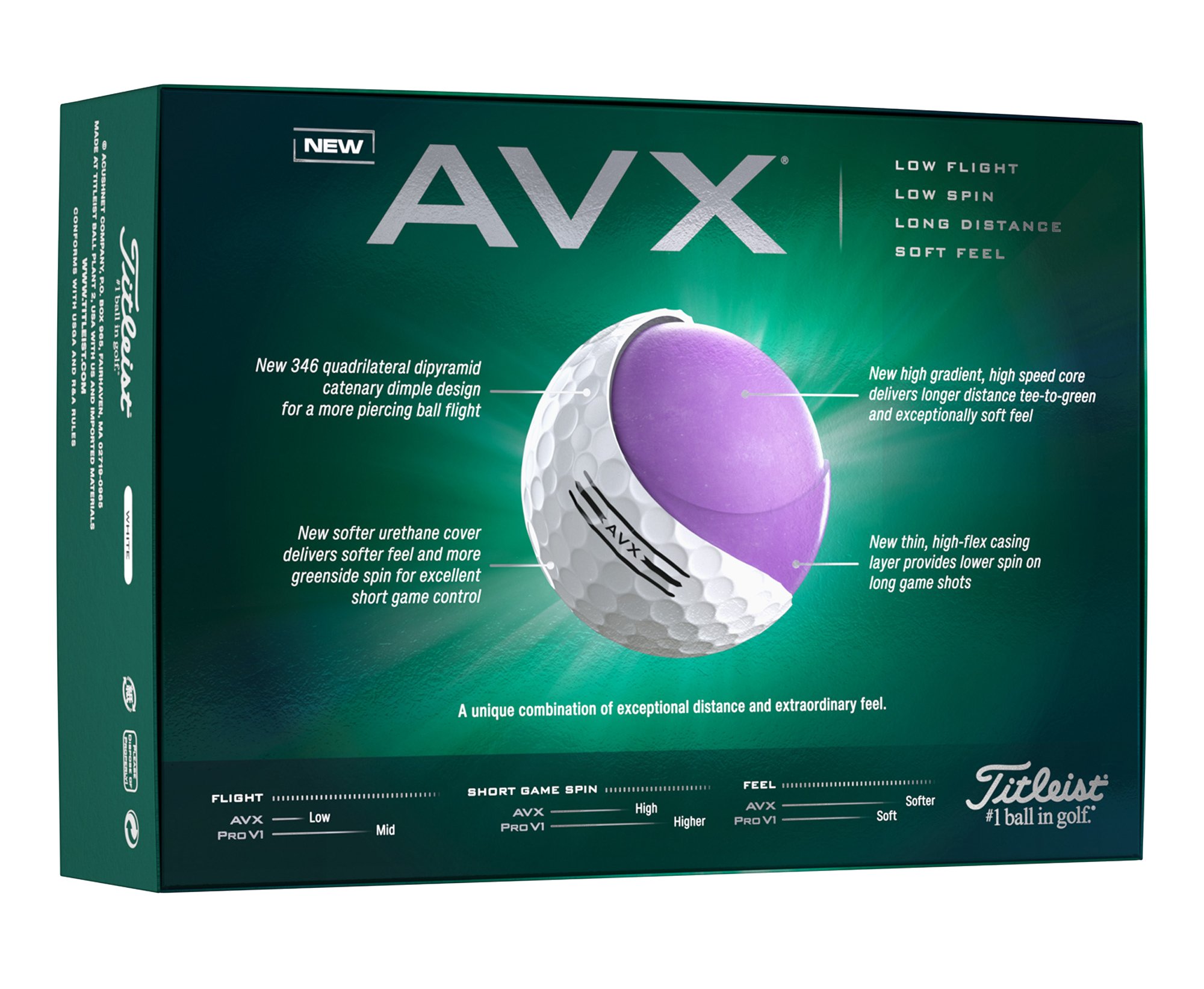 Titleist® AVX® Golf Ball Std Serv 4
