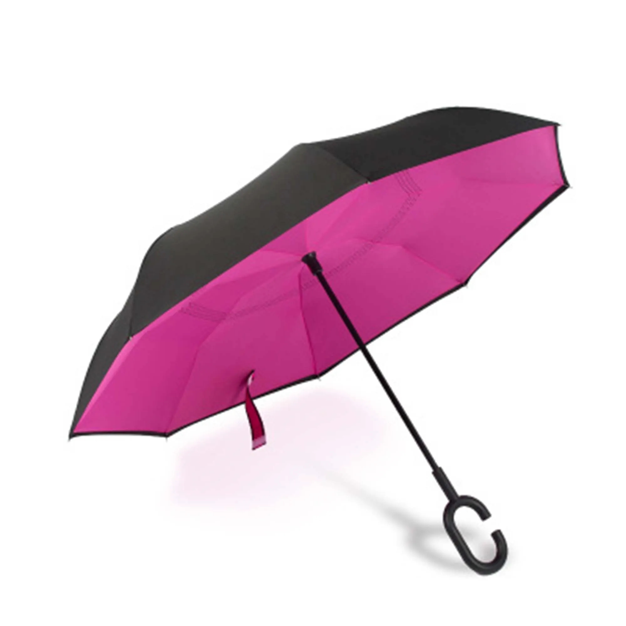 C Shape Handle Double Layer Inverted Umbrella 2
