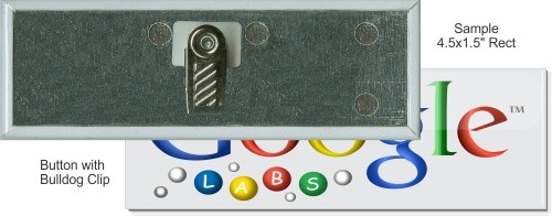 Bulldog Clip 4 1/2 Inch X 1 1/2 Inch Rectangular Button 2