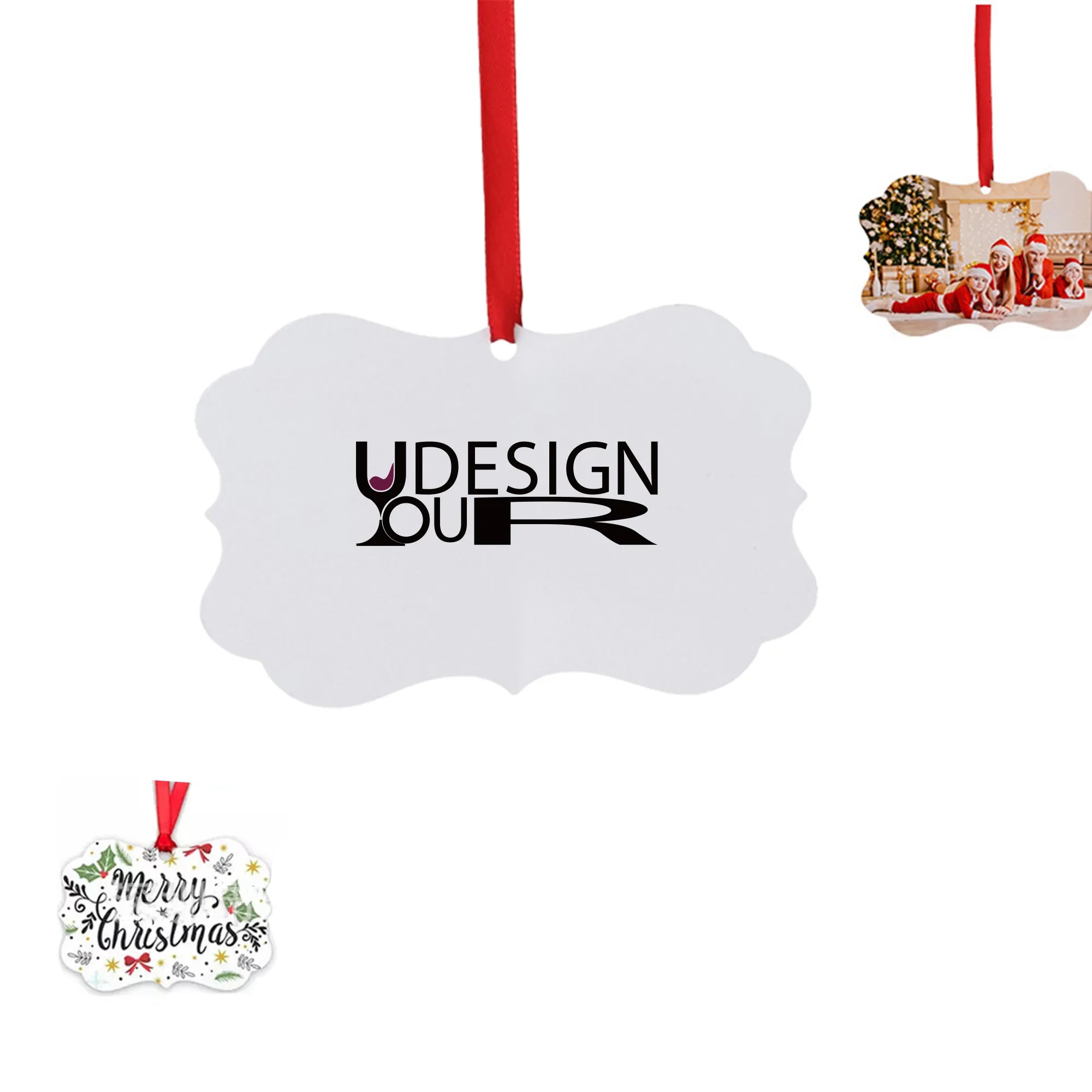 Frame Aluminum Double Sided Christmas Ornament MOQ100 2