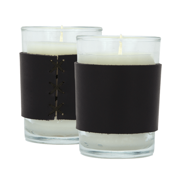 Harper 8 oz. Leather Wrapped Candle 9