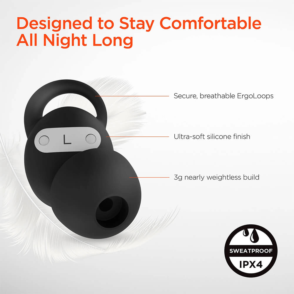SleepEEZ Mini Noise-Blocking True Wireless Earbuds for Sleeping