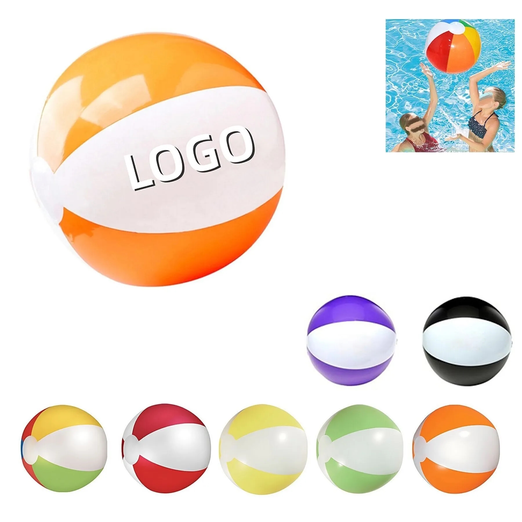 18" Vibrant Color Beach Ball 11