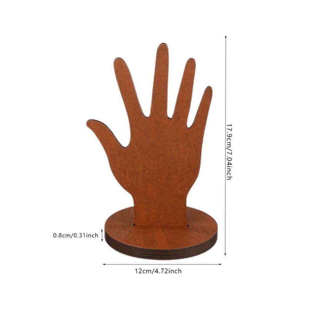Wooden Hand-Shaped Jewelry Holder 6