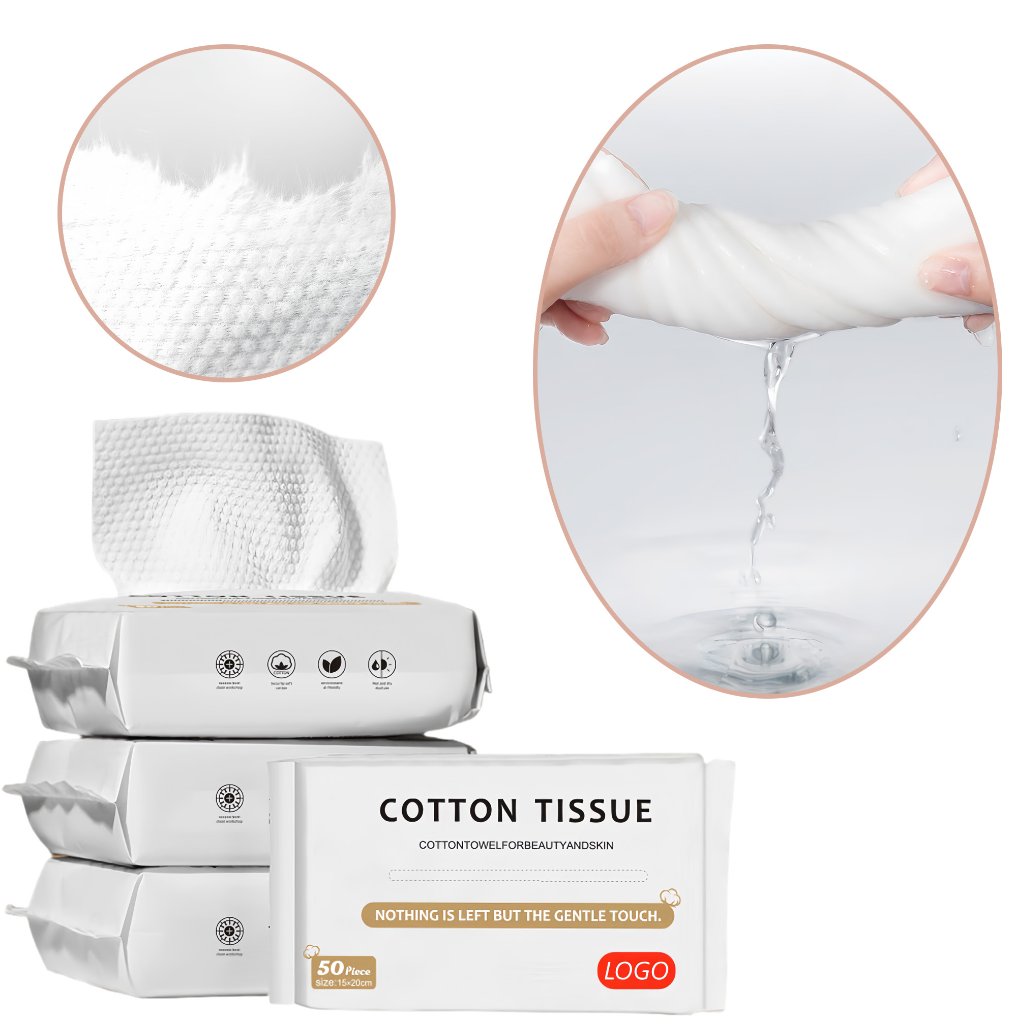 Pearl-pattern Disposable Face Towels 2
