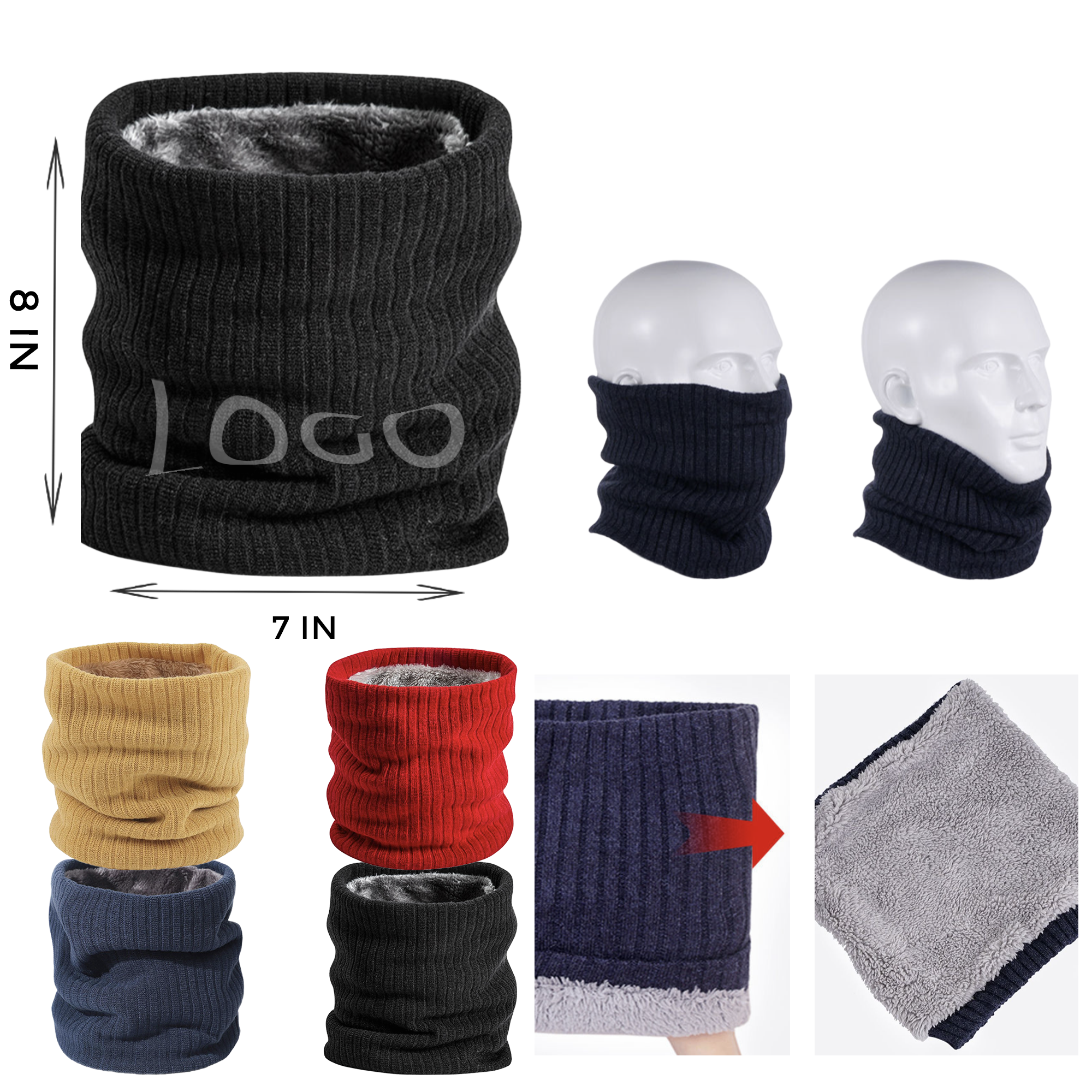 MOQ 10 PCS Efficient - Warming Thermal Scarf 2