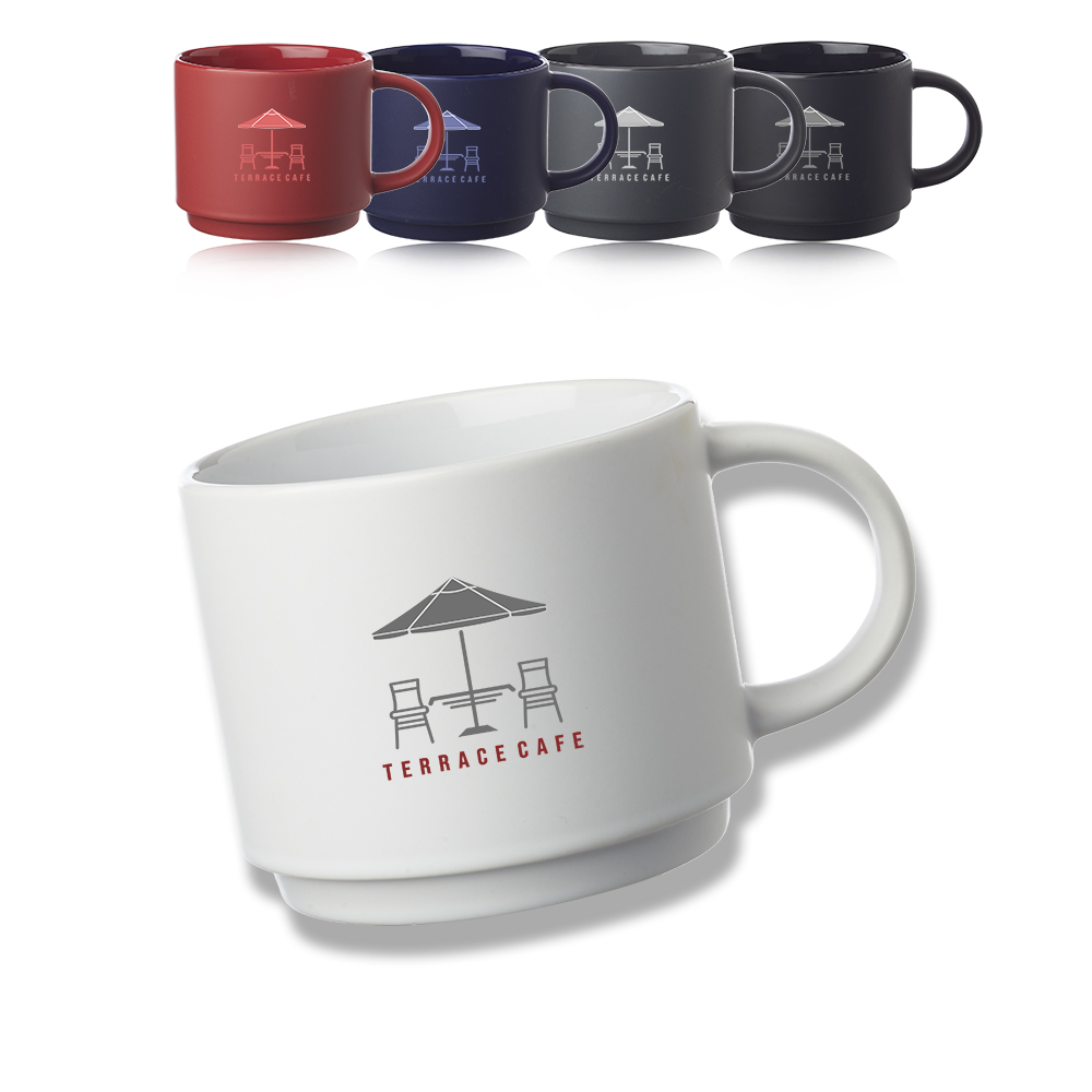 14 oz. Stackable Ceramic Mug 7