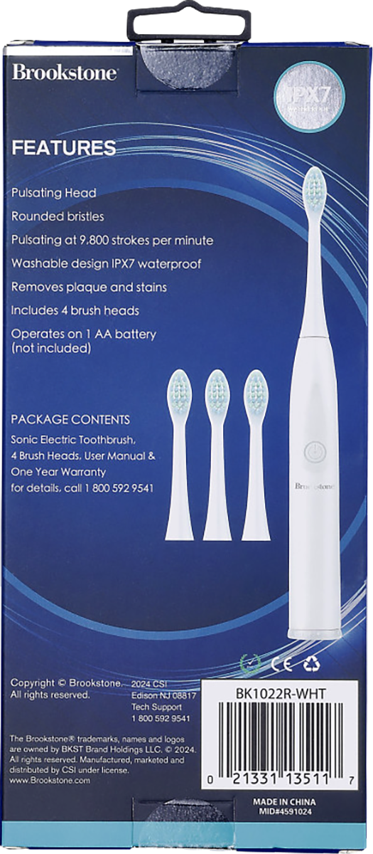 Brookstone® Sonic Electric Toothbrush 2