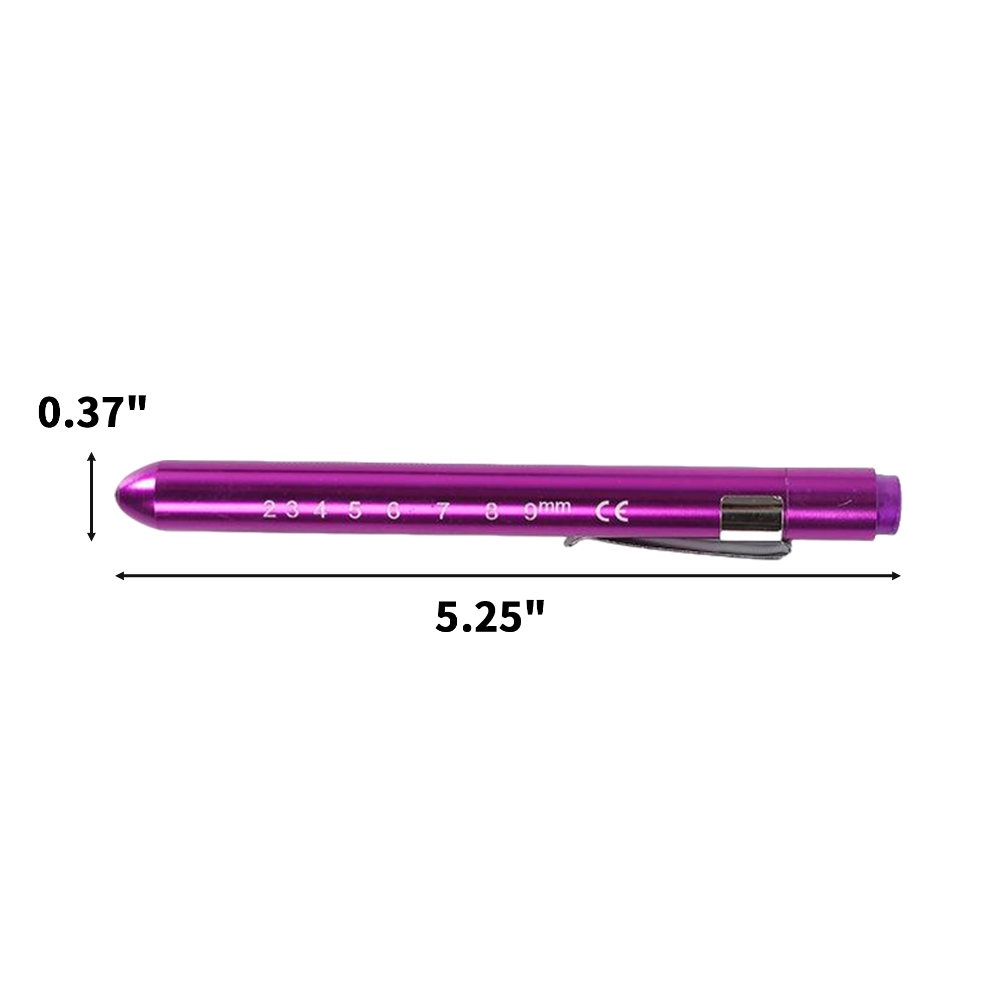 Aluminum Alloy Medical Penlight With Pupil Gauge 4