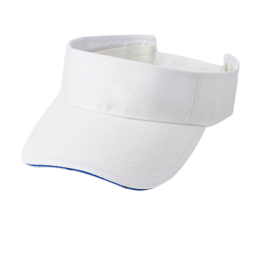 Solid Color Brushed Cotton Visor with Sweatband 6