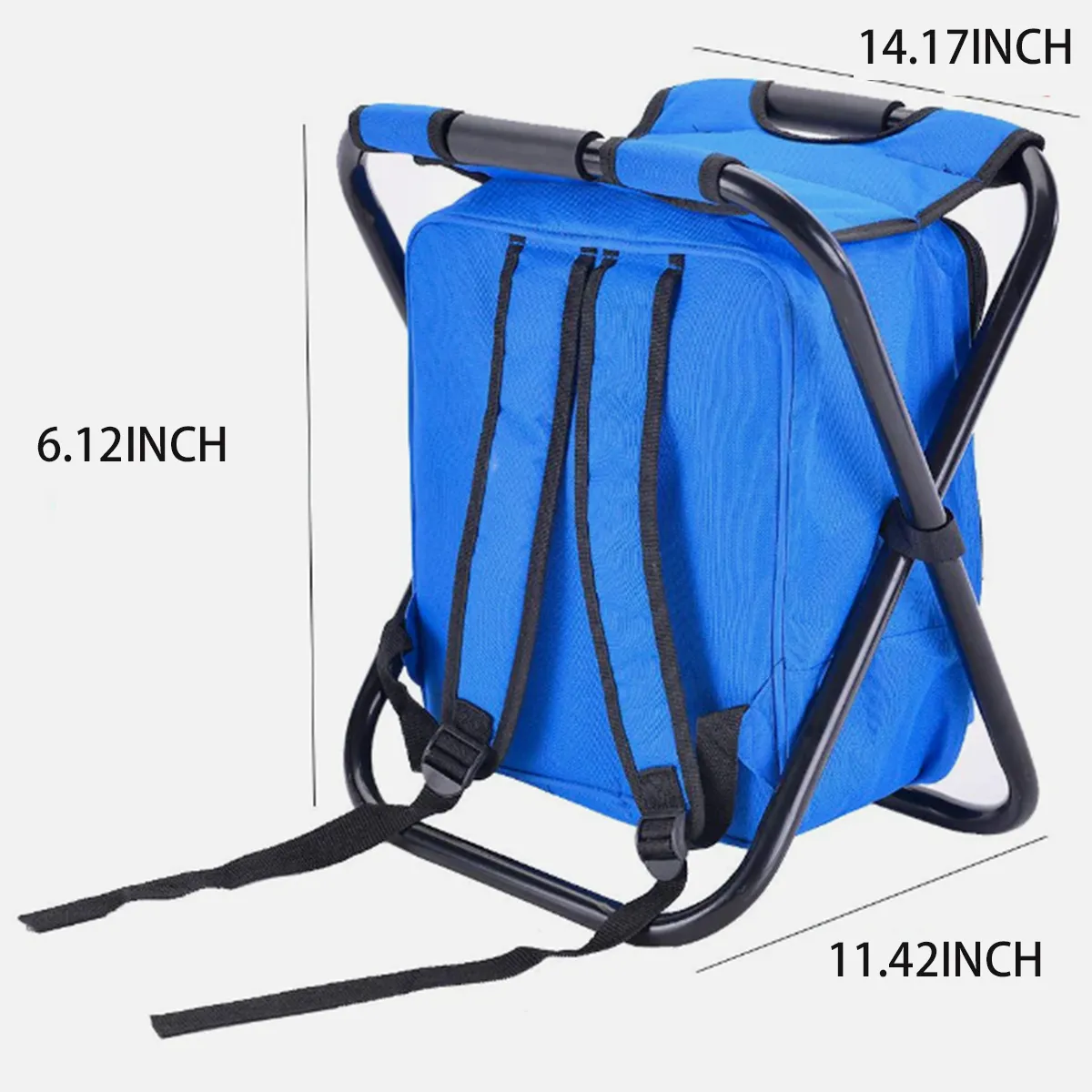 Folding Portable Camping Chair With Cooler Insulated Bag 3