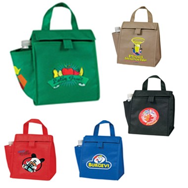eco green lunch with bottle pocket 2