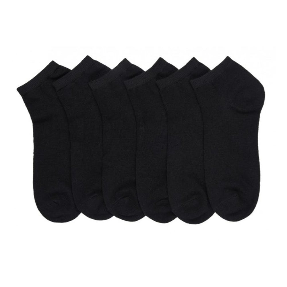 Adult Ankle Socks - Size 9-11 Black Lightweight 2