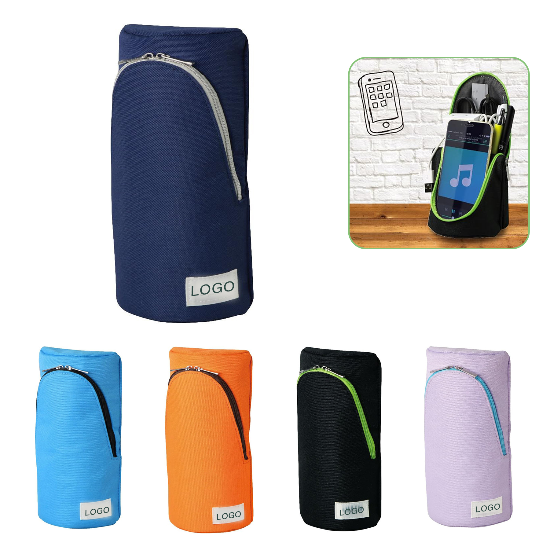 Pencil Case Standing Pen Case 5