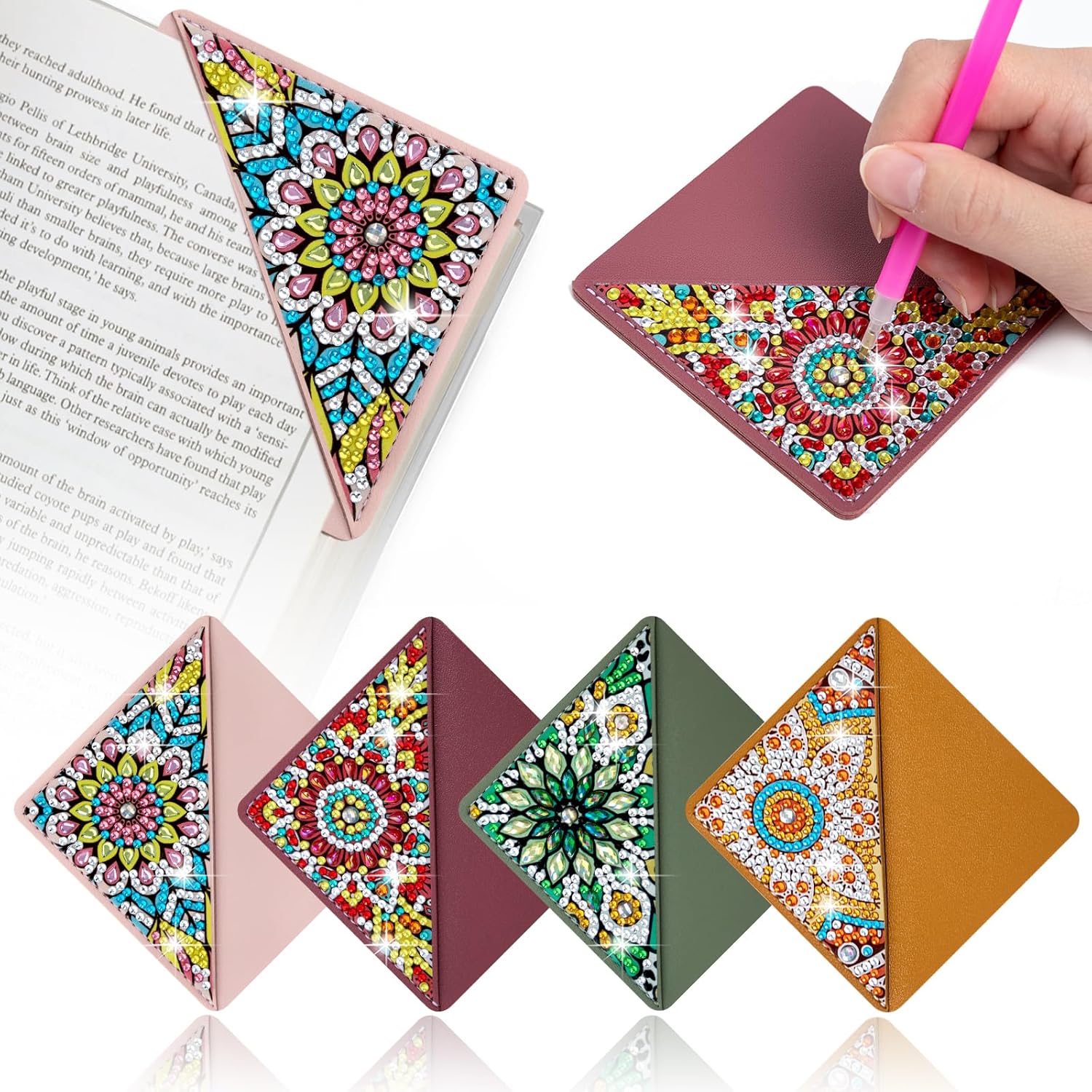 4 pcs Diamond Painting Bookmarks 5