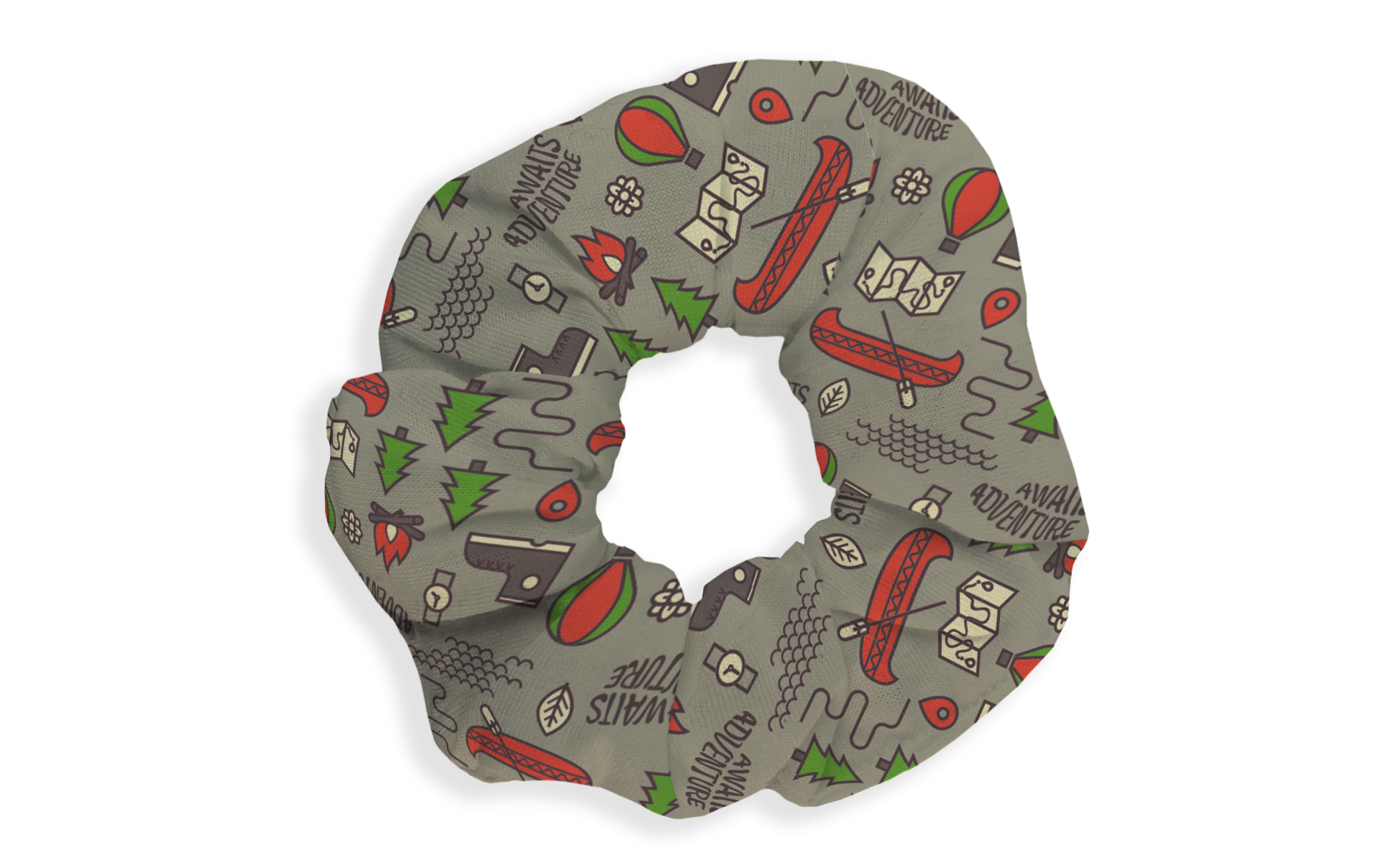 Premium Soft-Touch Knit Full-Color Scrunchie