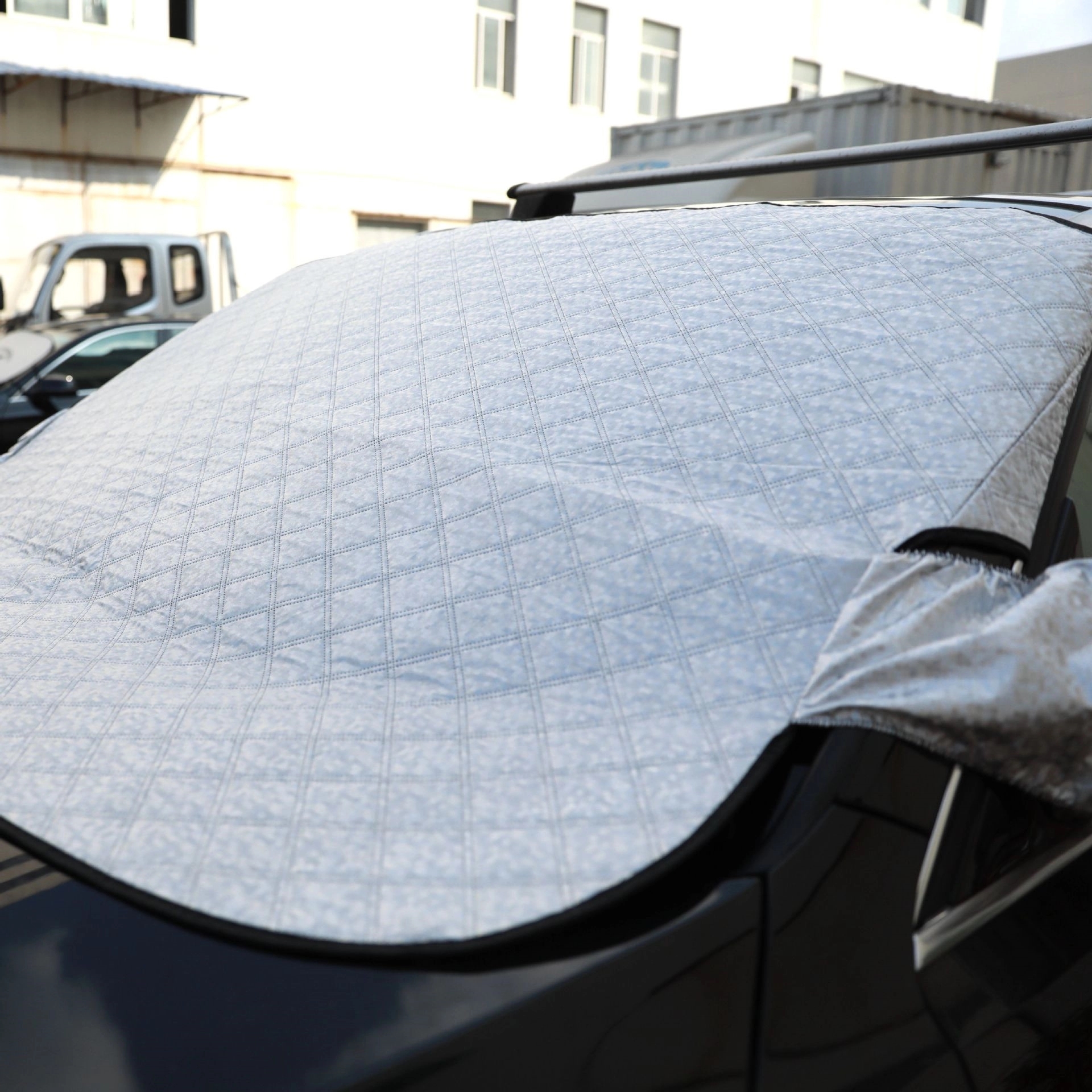 Car Windshield Snow Ice Magnetic Two Mirror Covers 8