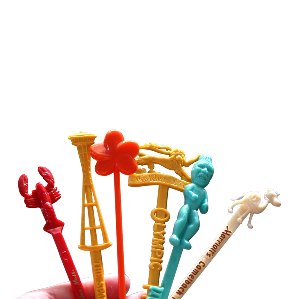 Cocktail Swizzle Stick Stirrer (Custom Molded) 2