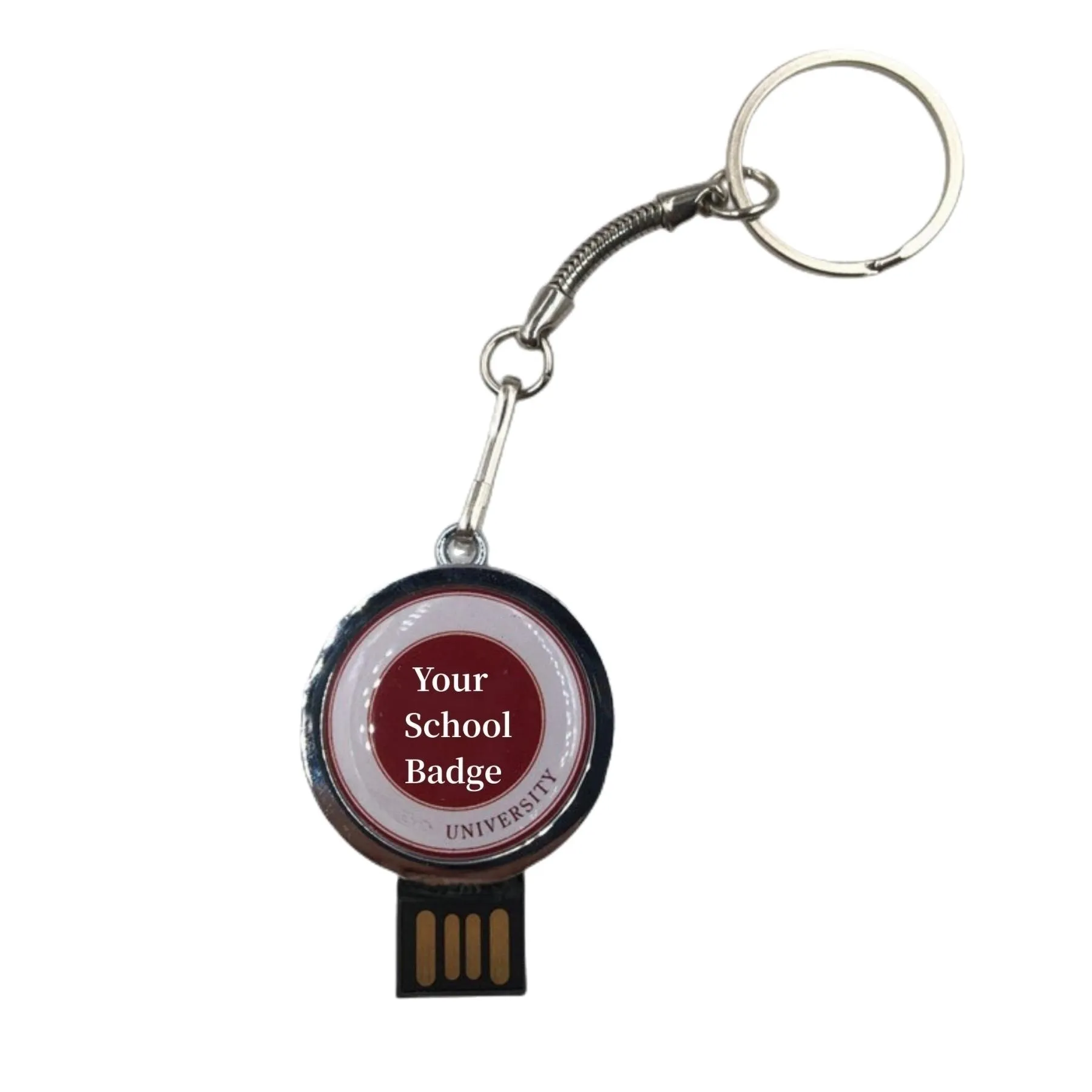 Metal Swivel USB drive for School Anniversary/Graduation Day