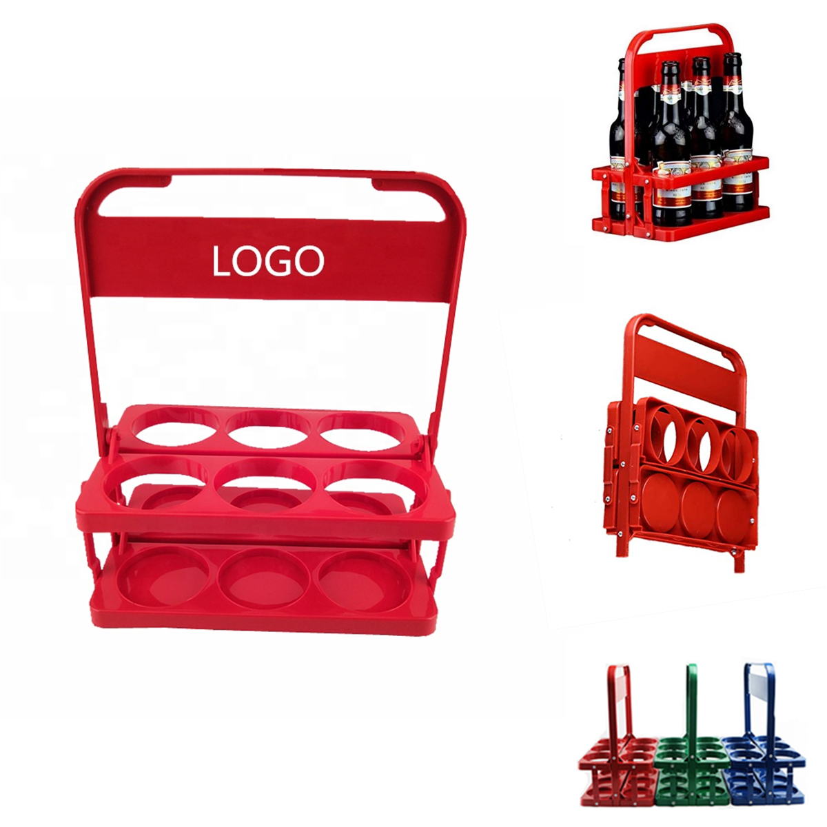 Plastic Beer Portable Folding Basket 2