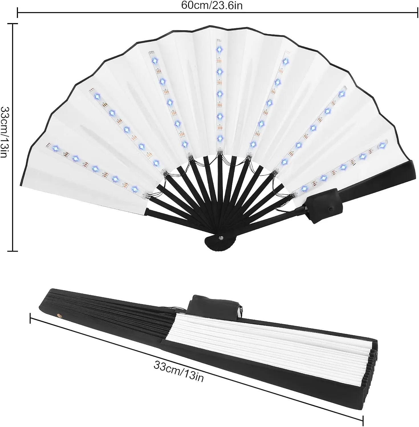 LED Luminous Folding Fan 6