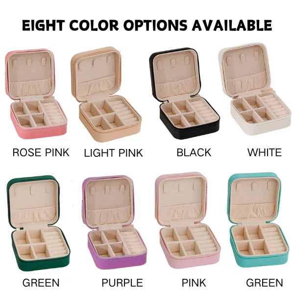 Zippered Minimalist Portable Jewelry Case 2