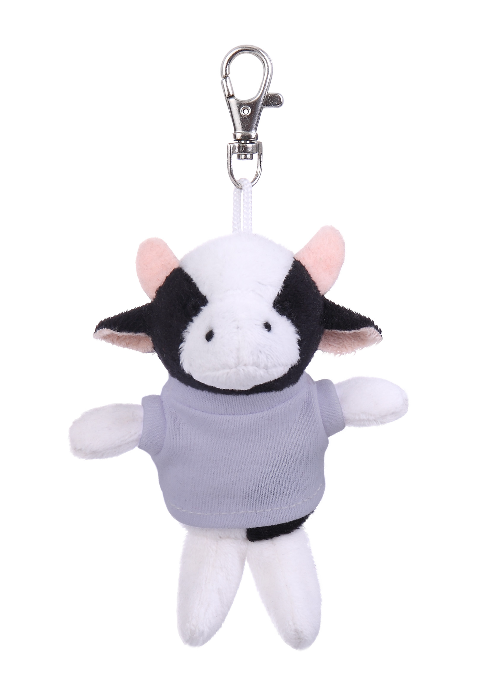 Soft Plush Cow Keychain with Tee 6