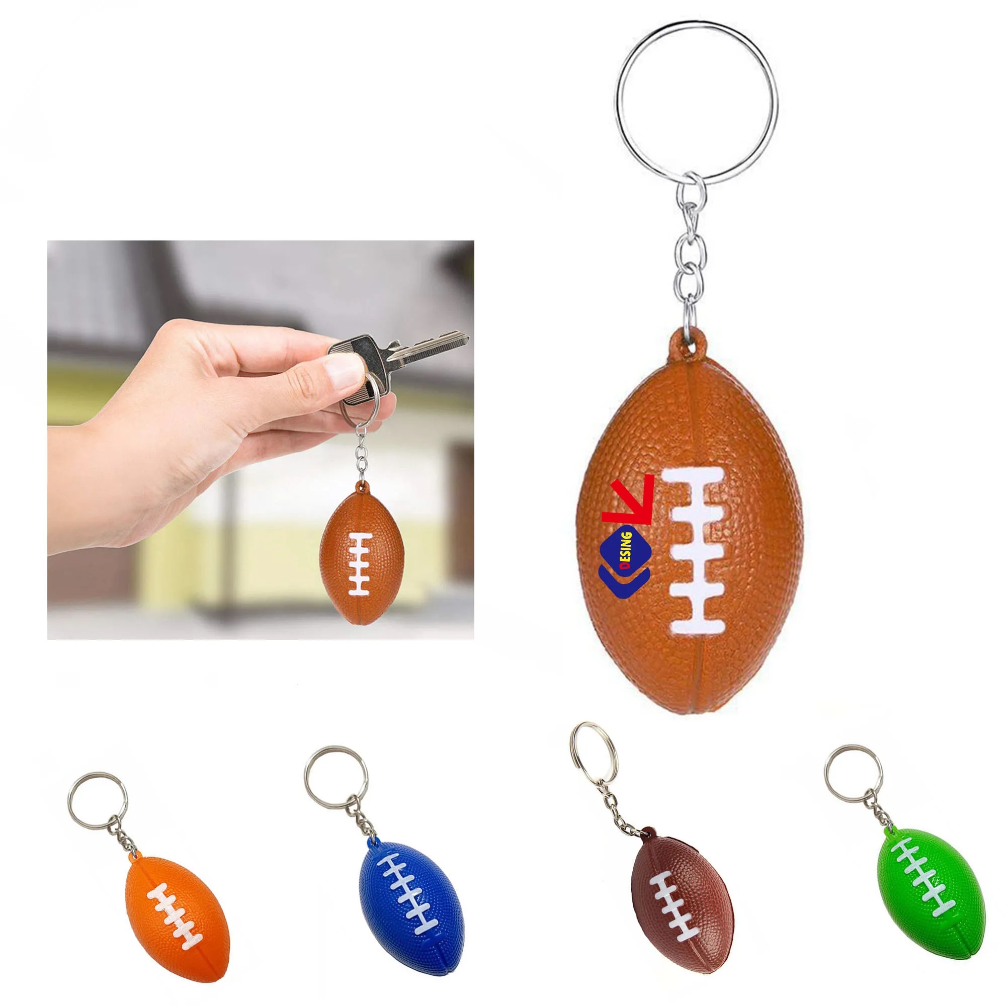 Novelty Football Keychain 2