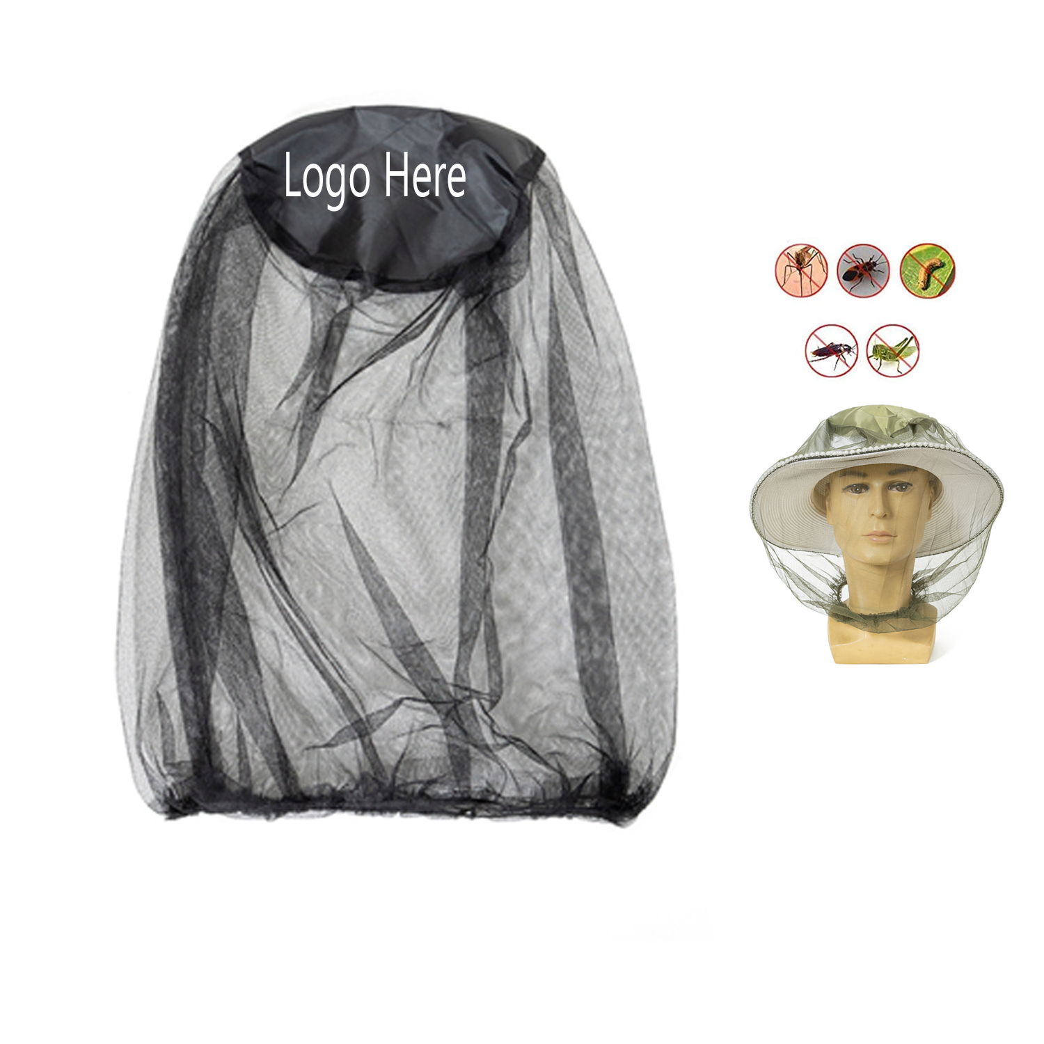 Lightweight Mosquito Head Net Mesh 2