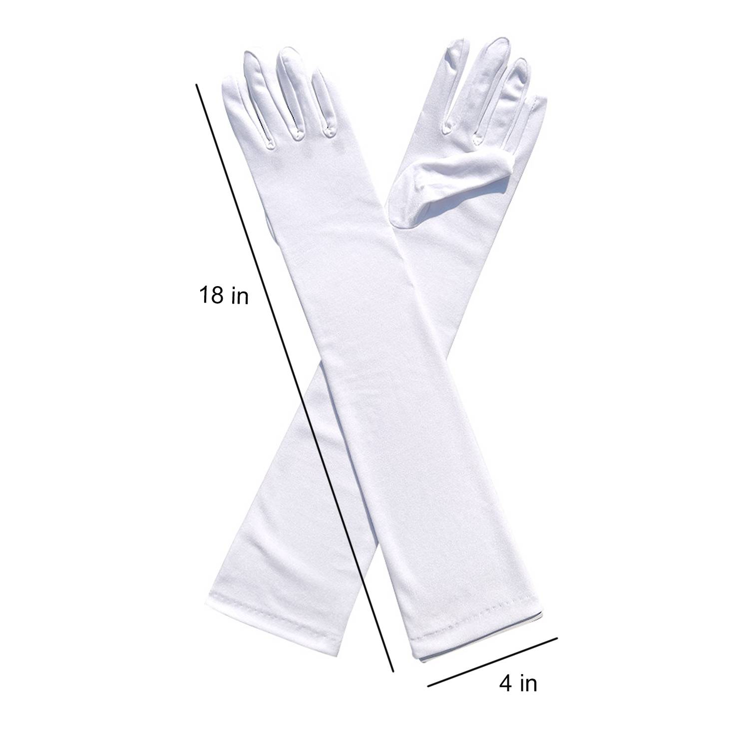 Women Long Stretchy Party Gloves 2