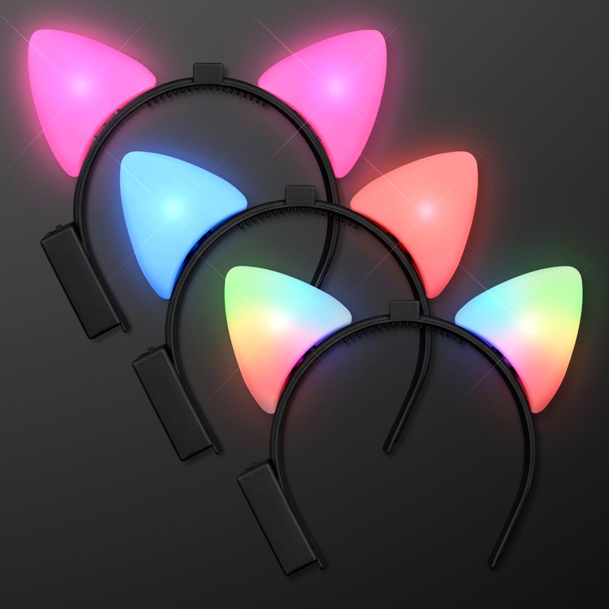 Blinking LED Cat Ears Headband 6