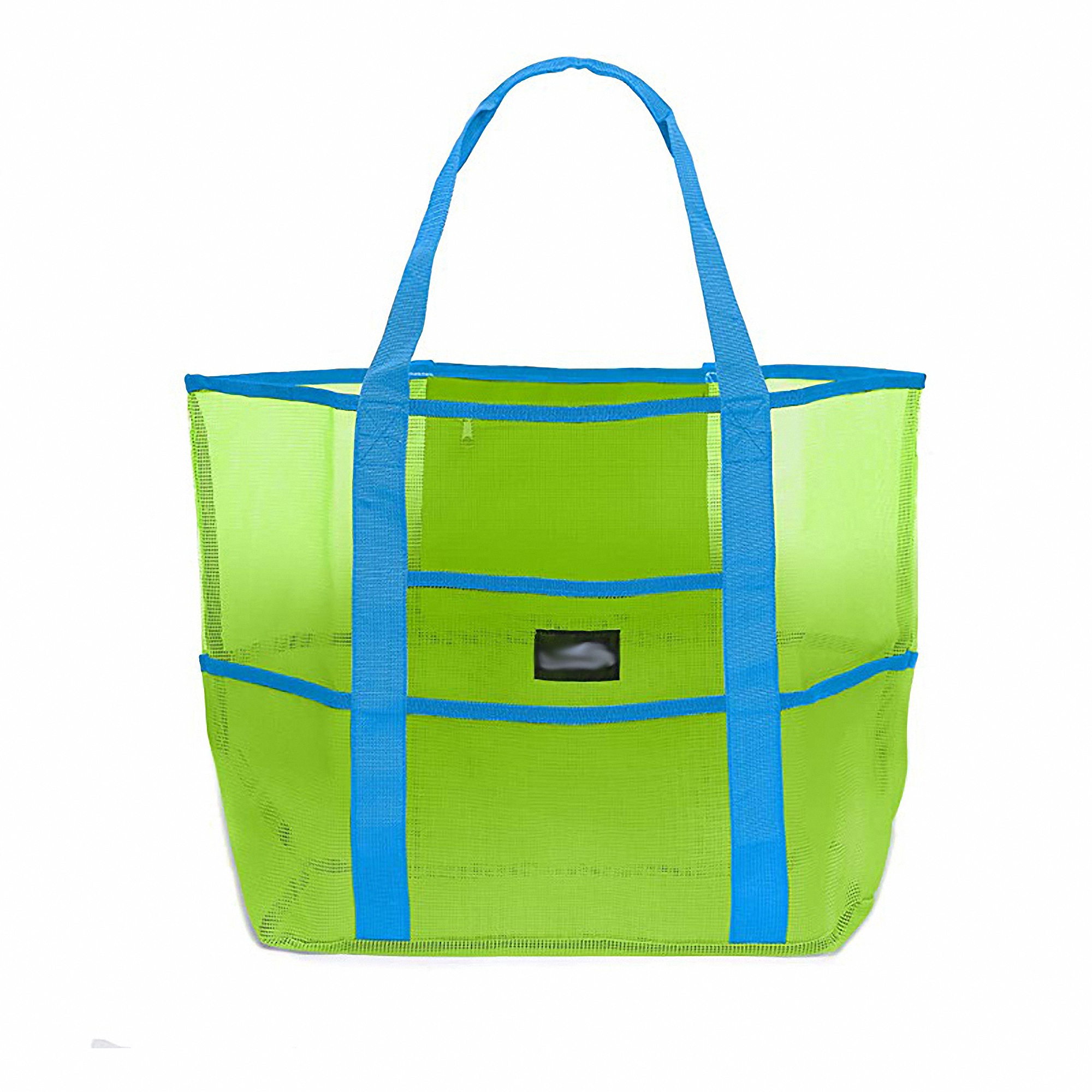 Large Beach Mesh Tote Bag for Sand and Water, custom tote bag with logo imprint 5